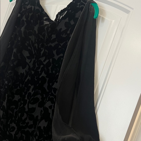 Mystree Black Sheer Blouse - Picture 8 of 9